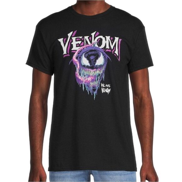 Marvel Men's Venom Slobbers Graphic Tee with Short Sleeves - Picture 1 of 3